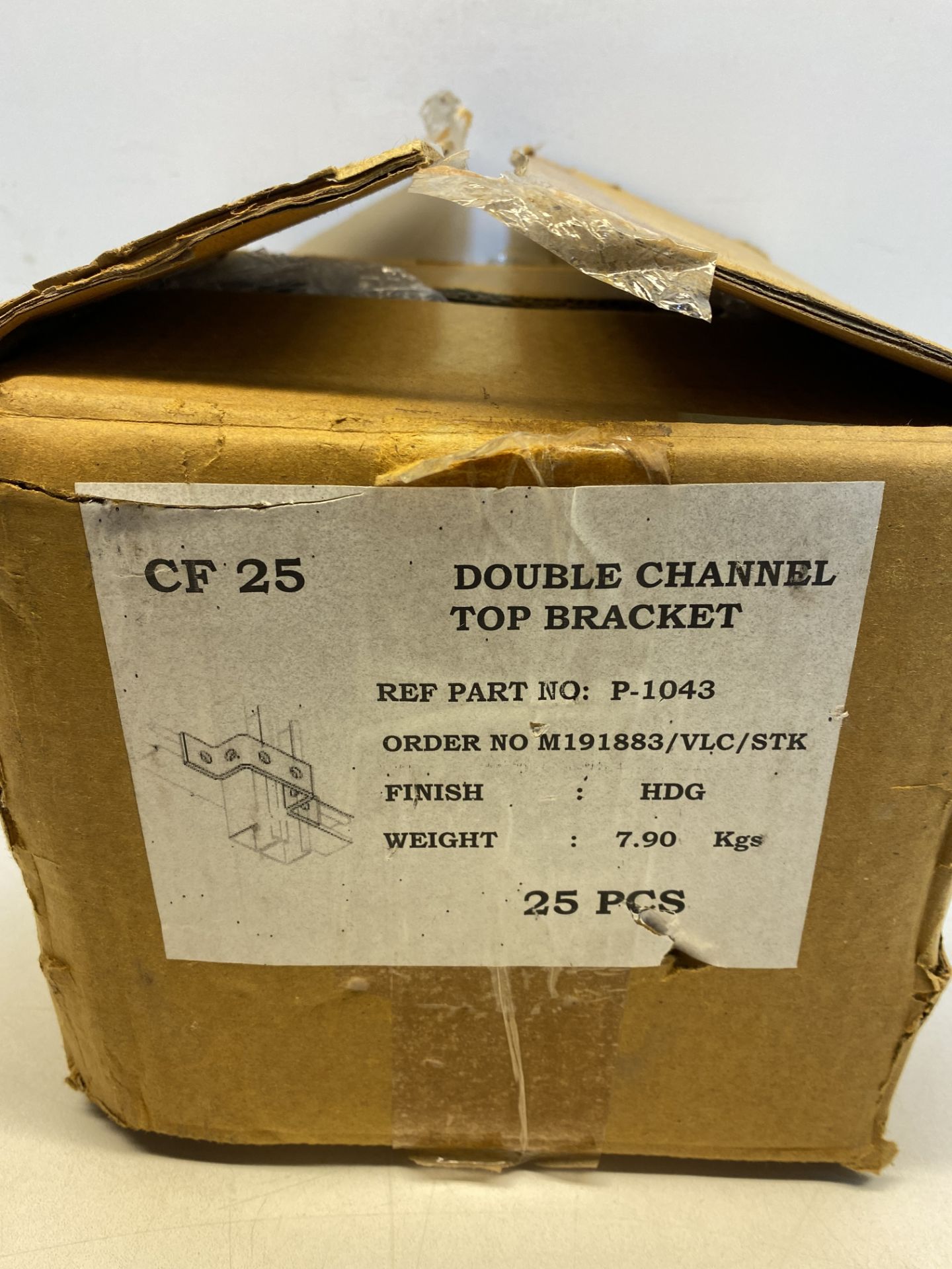 50 x Unistrut P-1043 Double Channel, 6 Hole U Bracket - Image 5 of 5