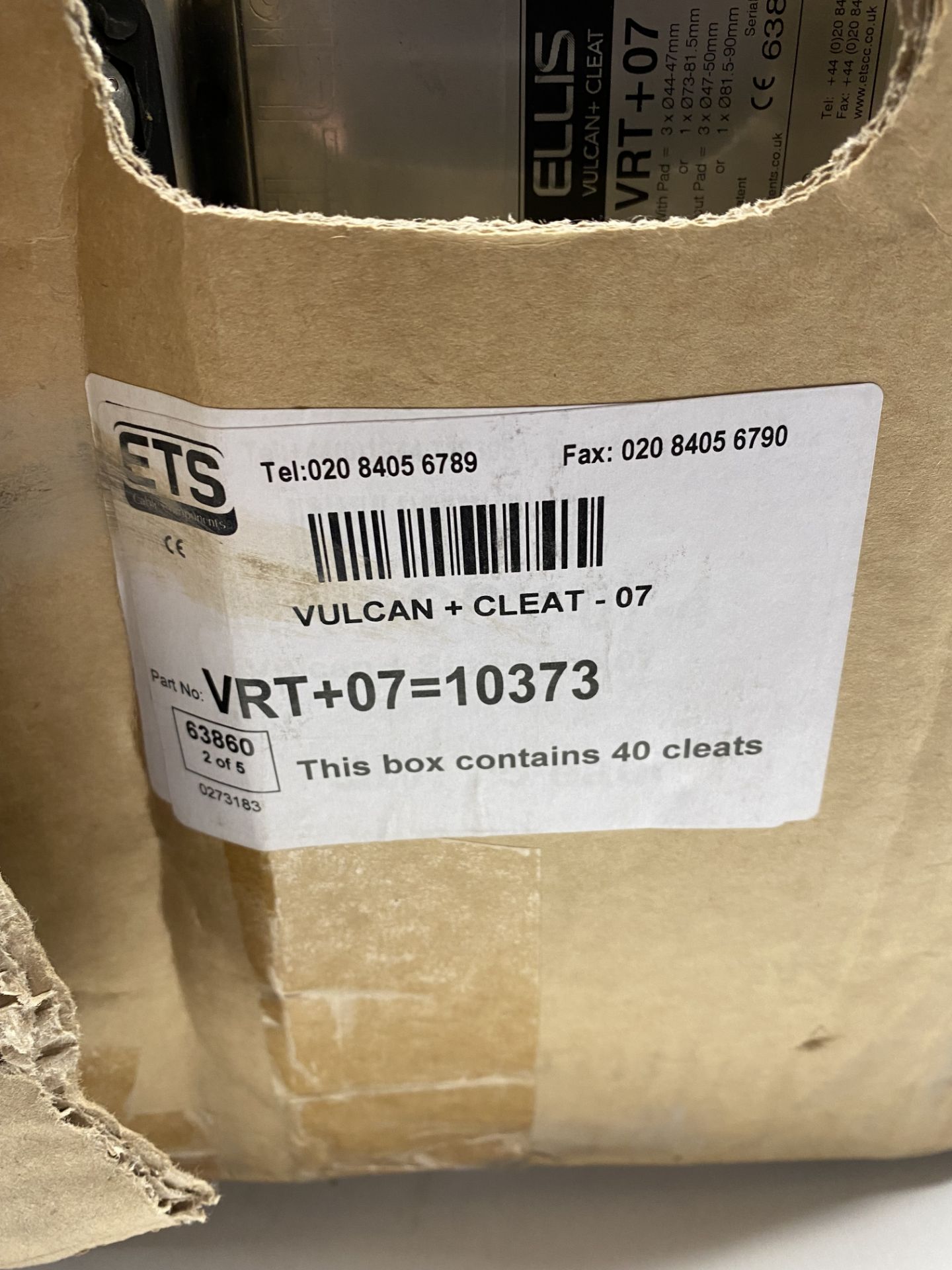 38 x ETS VRT+07 Cable Cleats - Image 2 of 3