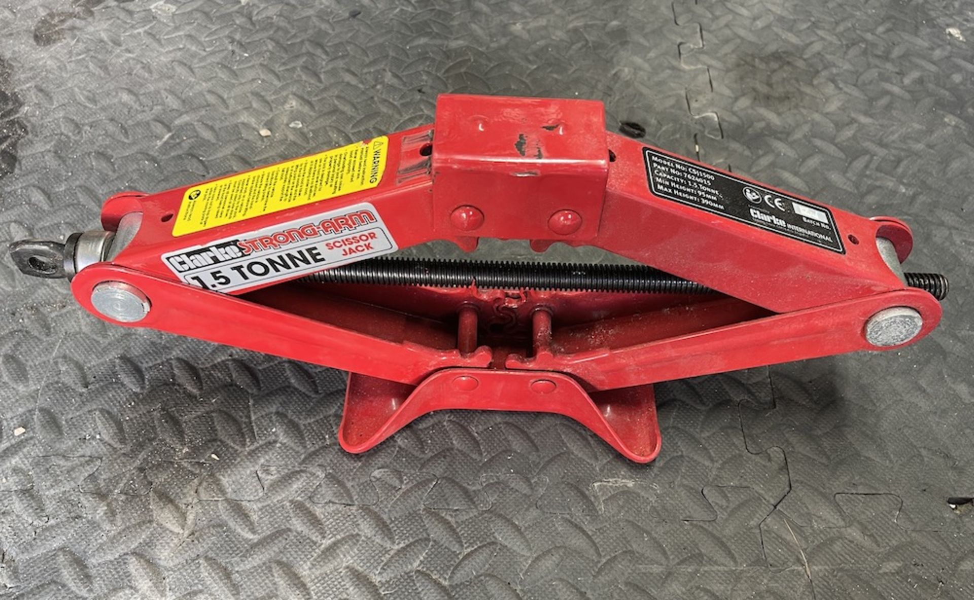 Clarke 1.5 Tonne StrongArm Scissor Jack - Image 2 of 2