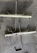 2x Steel ladder clamps for roof racks - vans or cars