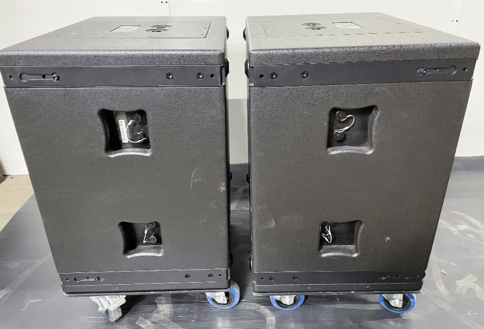 2 x Ohm Cora-S Subwoofers w/ Protective Covers & Touring Dollies * - Image 7 of 7