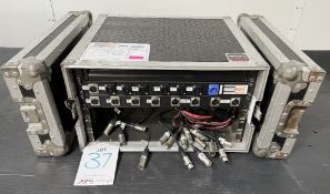 BSH Flight Case w/ Drawer Unit, DMX & PowerCON Panels & Cables - As Pictured