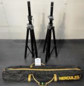 2 x Konig & Meyer Speaker/Lighting Stands w/ Carry Case