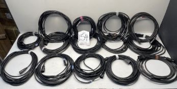 14 x Approx 10m IEC to IEC Cables - As Pictured