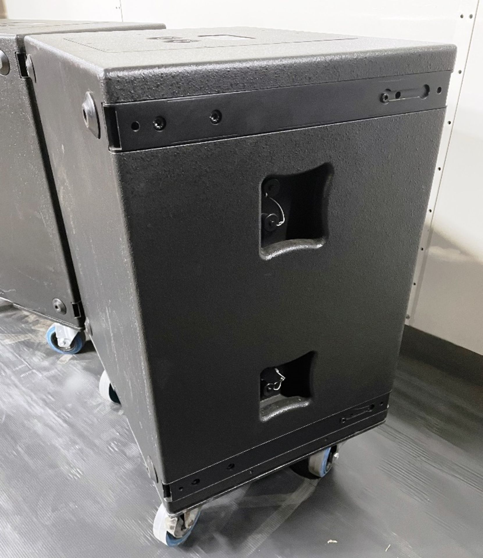 2 x Ohm Cora-S Subwoofers w/ Protective Covers & Touring Dollies * - Image 7 of 8