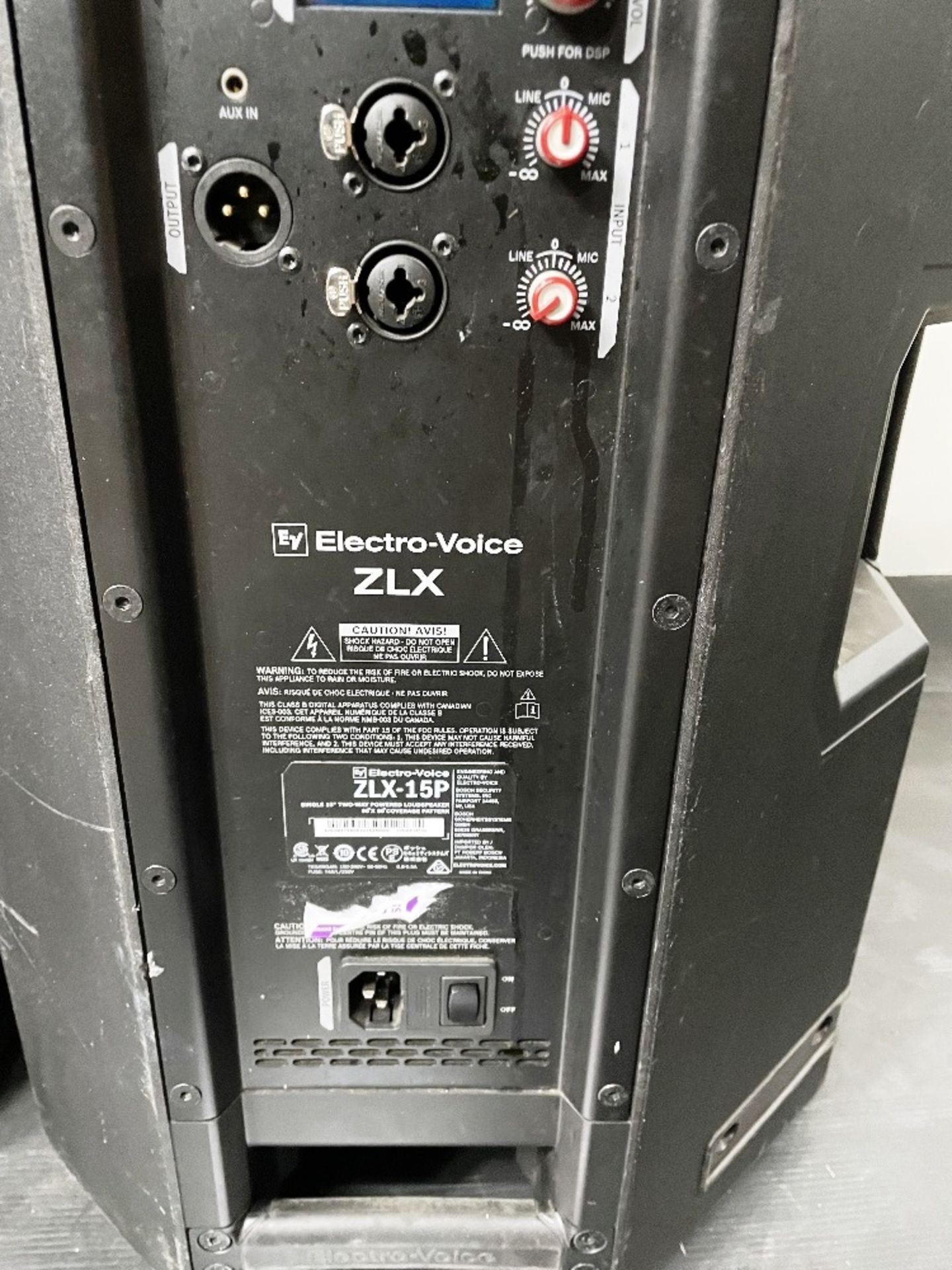 2 x Electro-Voice ZLX-15P Powered PA Loudspeakers w/ Protective Covers - Image 4 of 6