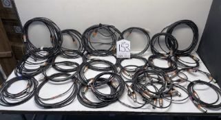 30+ x Various Length DMX Lighting Cables - As Pictured