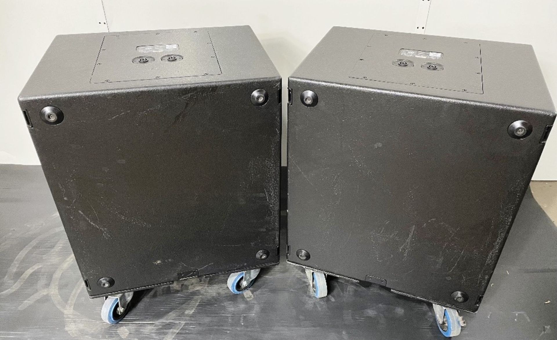 2 x Ohm Cora-S Subwoofers w/ Protective Covers & Touring Dollies * - Image 3 of 8