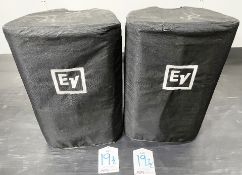 2 x Electro-Voice ZLX-15P Powered PA Loudspeakers w/ Protective Covers