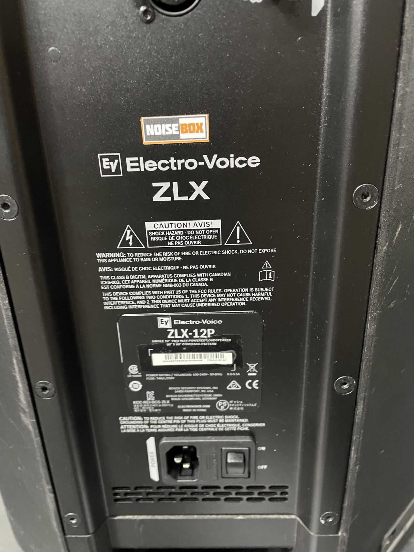 Electro-Voice ZLX-12P Powered PA Loudspeaker w/ Protective Cover - Image 4 of 5