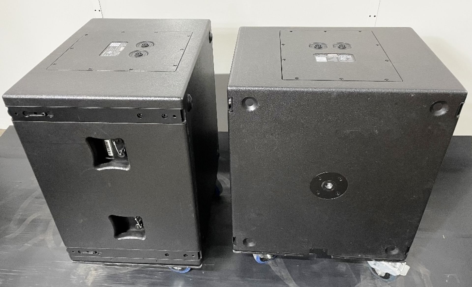 2 x Ohm Cora-S Subwoofers w/ Protective Covers & Touring Dollies * - Image 6 of 6