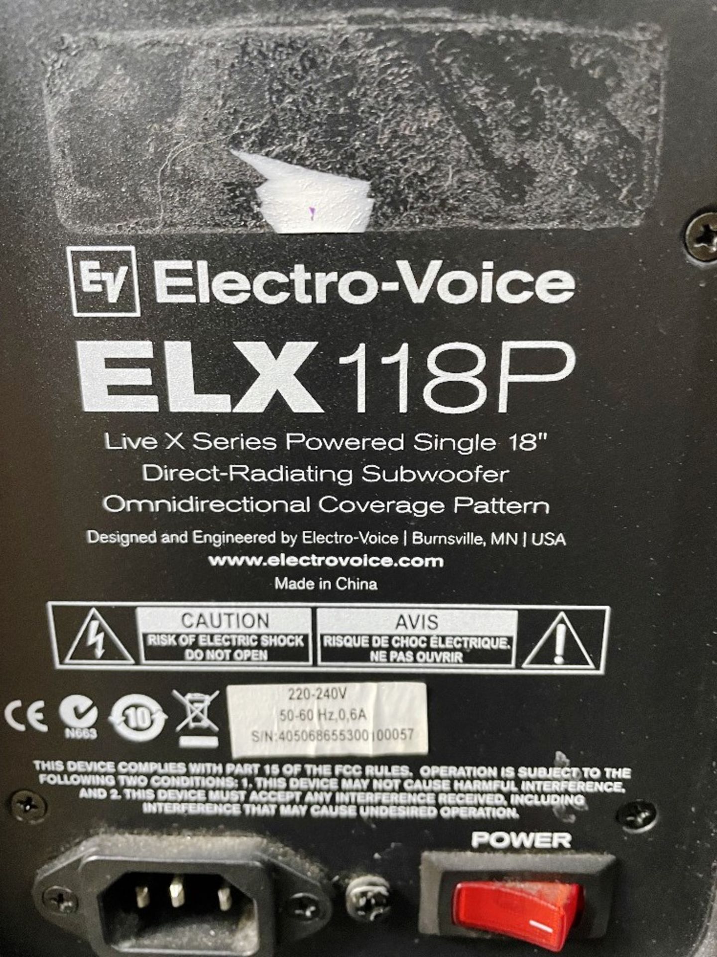 2 x Electro Voice ELX 118P 18-inch Active Subwoofers - Image 4 of 6