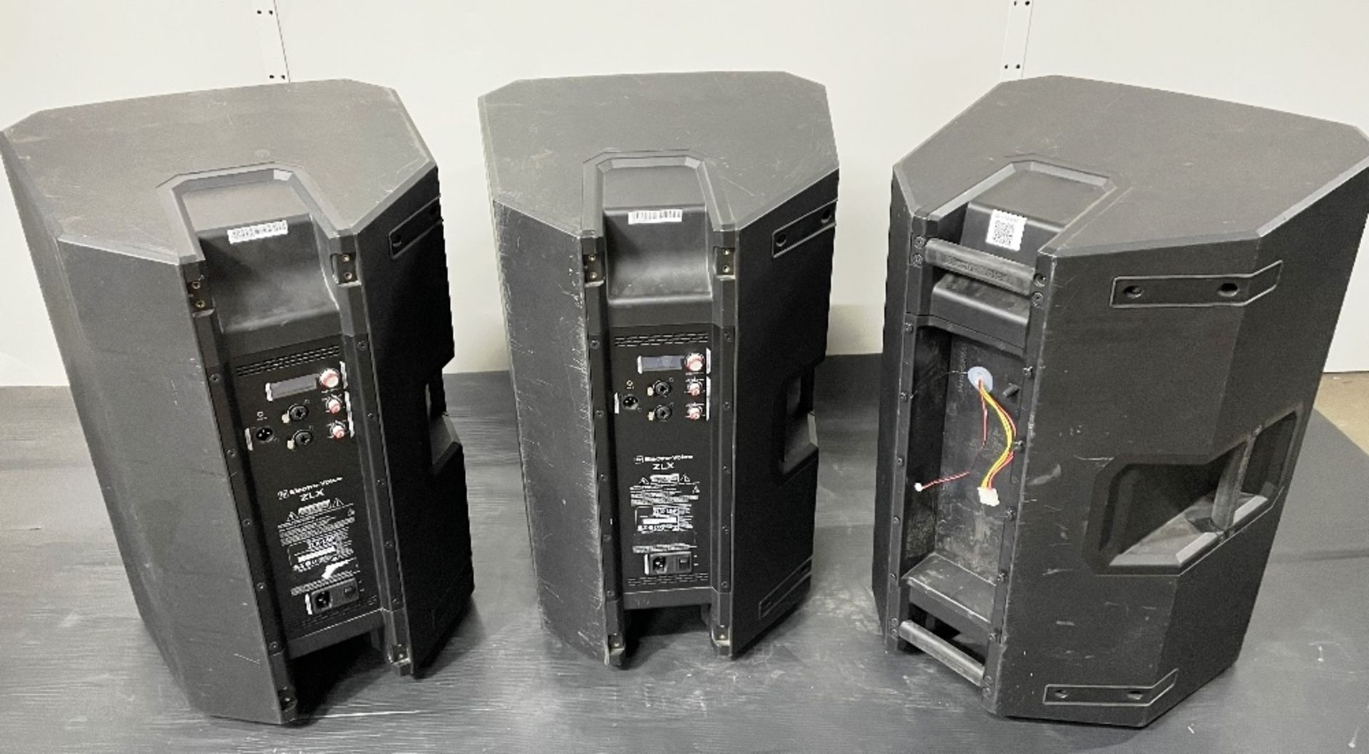 3 x Electro-Voice ZLX-15P Powered PA Loudspeakers w/ Protective Covers - Image 3 of 4