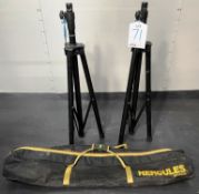 2 x Proel Speaker/Lighting Stands w/ Carry Case