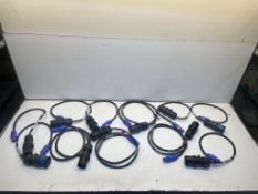 10 x 3 Pin PowerCon Cables