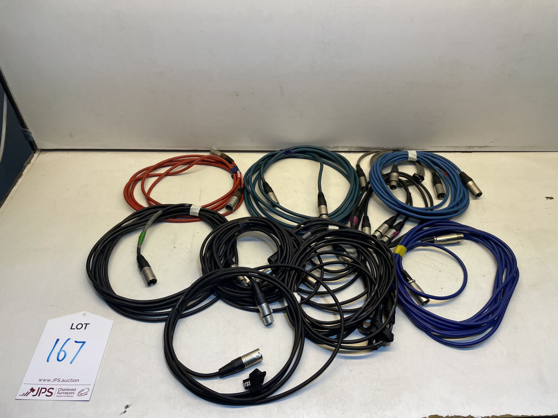 Approximately 35 x DMX Microphone Cables - Various Lengths