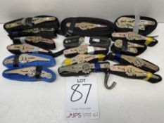 16 x Various Ratchet Straps - As Pictured