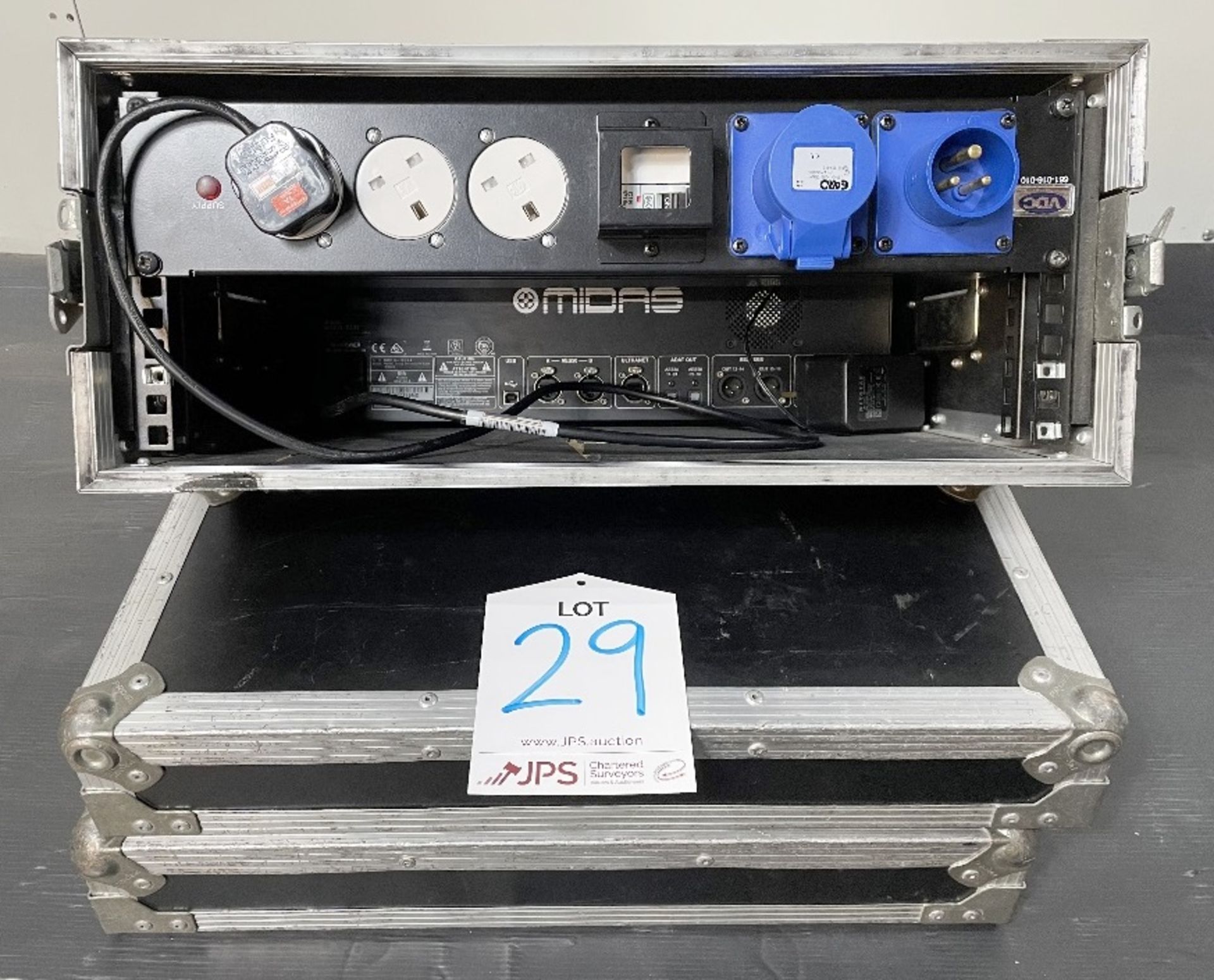 Midas DL32 I/O Interface Stage Box w/ Rack Flight Case & 13a-16a Distribution - Image 6 of 8