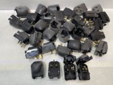 Quantity of UK 13A Plug to Schuko Socket Adaptors