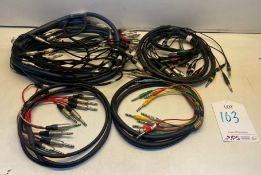 4 x Various Multi Jack/XLR Audio Frequency Controlling Cables