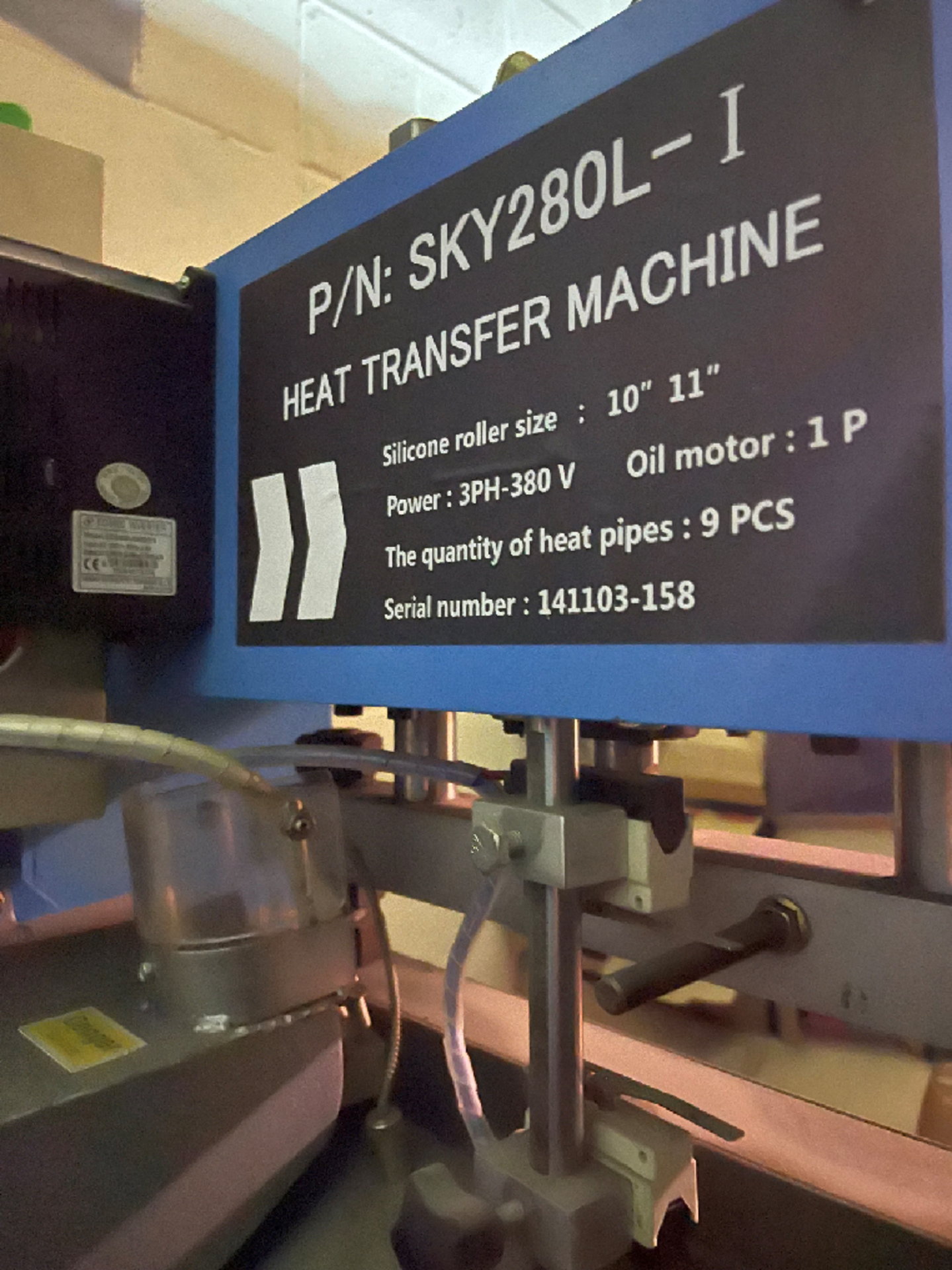 Heat Transfer Machine | P/N: SKY280L-I - Image 2 of 6