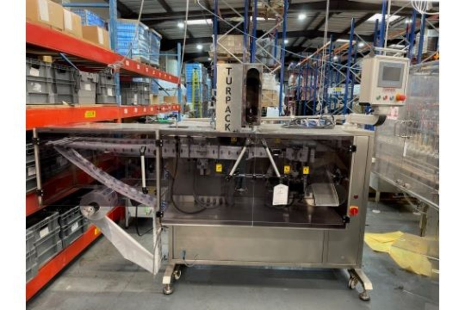 ONLINE SALE | Turpack Horizontal Wet Wipe Sachet Machine | 6x Atex V50 Motors (YOM: 2020) | Closes 30 March 2022