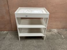 White Wooden Baby Changing Table