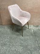 Pink Fabric Office Chair