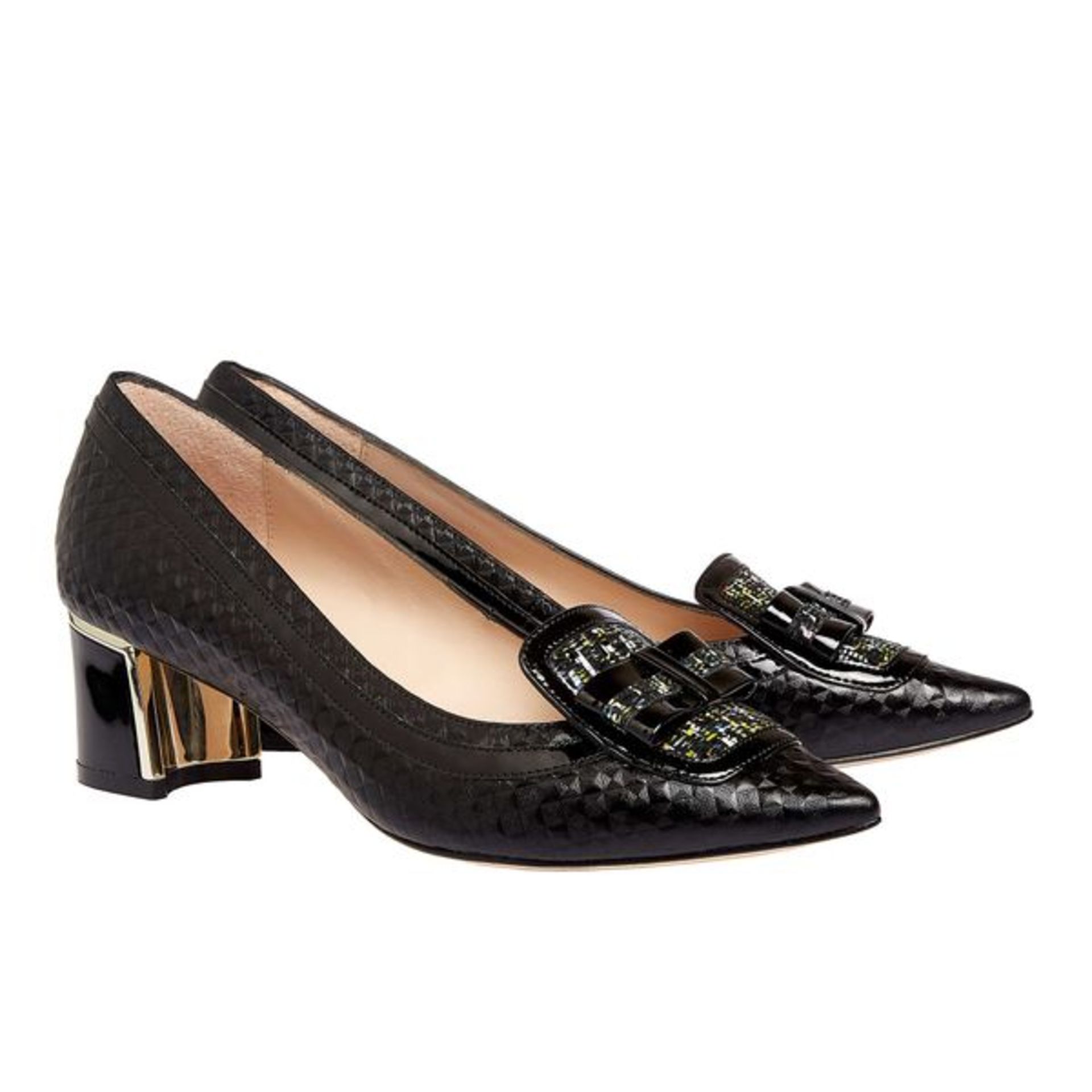 Ex-Display Lucy Choi Leather Court Shoes | Eur 37.5 - Image 4 of 5