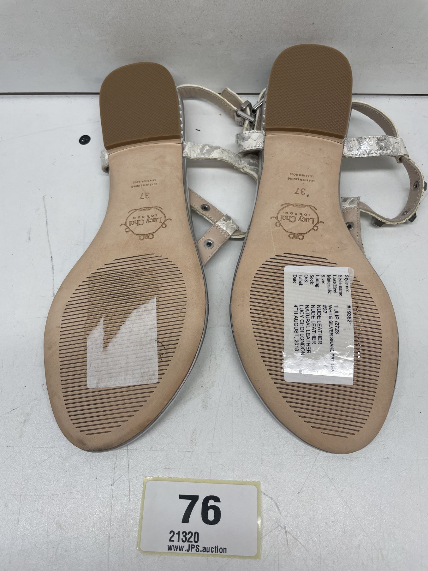 Ex-Display Lucy Choi Flat Sandals | Eur 37 - Image 2 of 2