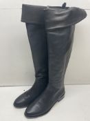 Ex-Display Lucy Choi Low Heel Knee High Boots | Eur 36