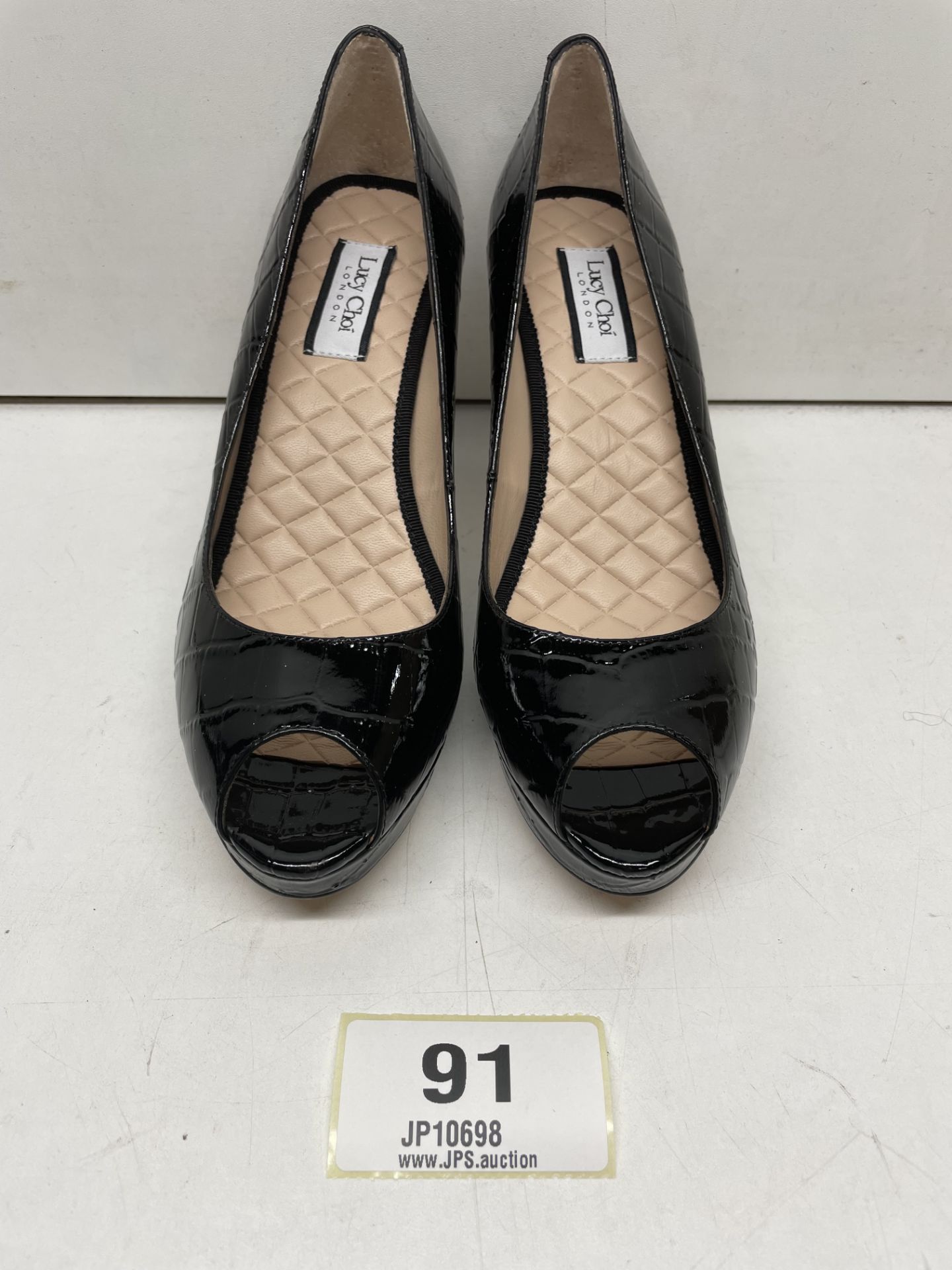 Ex-Display Lucy Choi Peep Toe Platform Heels | Eur 37 - Image 2 of 4