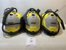 3 x Karcher SC4 Steam Cleaners