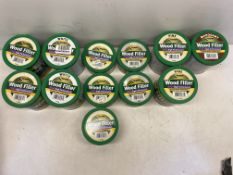 12 x Tubs Of Various Everbuild Wood Filler - See Photos