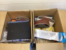 Quantity Of Various Sanding Paper / Sanding Belts As Seen In Photos