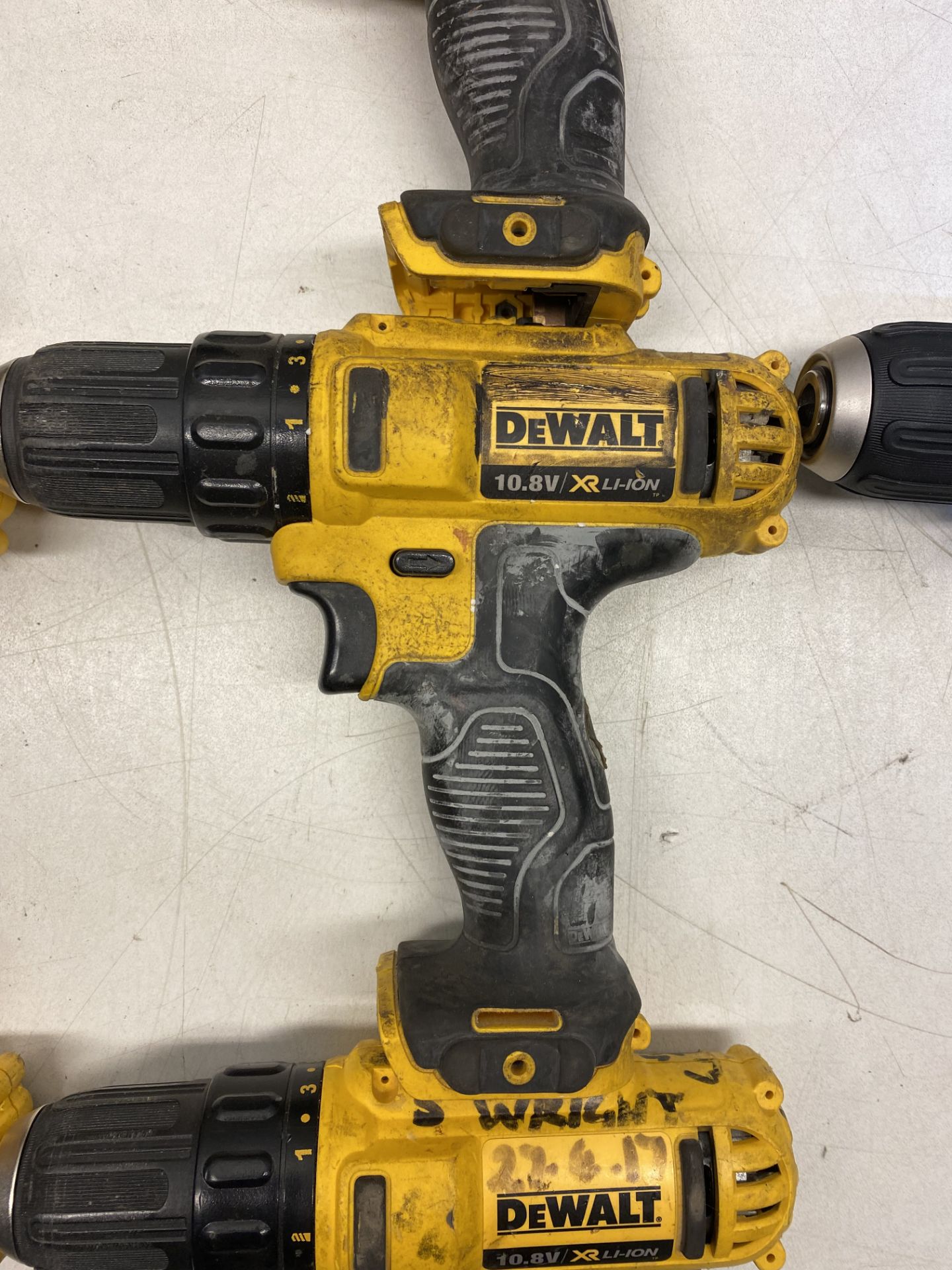 8 x USED DeWalt DCD710 10.8V XR Cordless Compact Drill Drivers - See Photos - Image 6 of 9