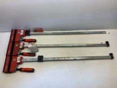 Mixed Lot Of Various Bessey Clamps & Wall Supports