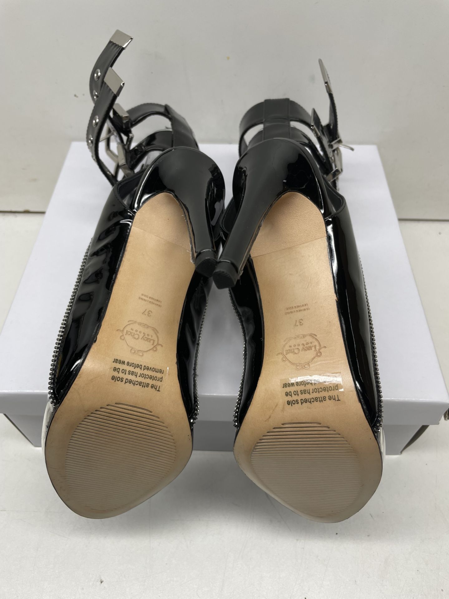 Ex-Display Lucy Choi Stiletto Heel Patent Leather Shoes | Eur 37.5 - Image 3 of 5
