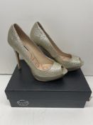 Ex-Display Lucy Choi Leather Peep Toe Shoes | Eur 41