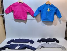 45 x Larkwood/Mantis World Childrens Sweatshirts in Various Colours & Sizes