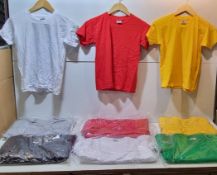 57 x Various B & C Collection Childrens T Shirts in Various Colours & Sizes