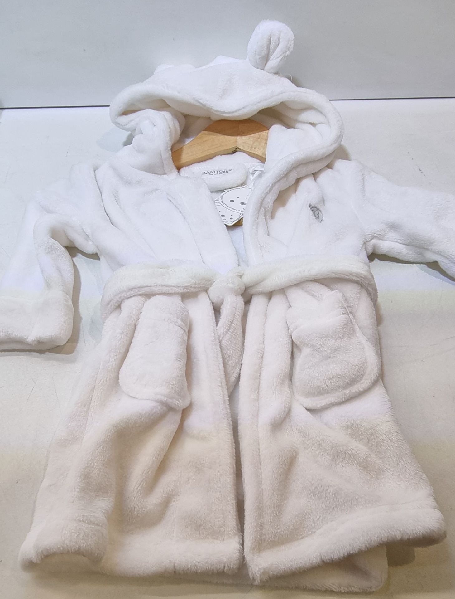 3 x Babytown White Baby Dressing Gowns in Various sizes - Image 2 of 4