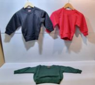 29 x Various Uneek/Larkwood Childrens Sweatshirts in Various Sizes & Colours