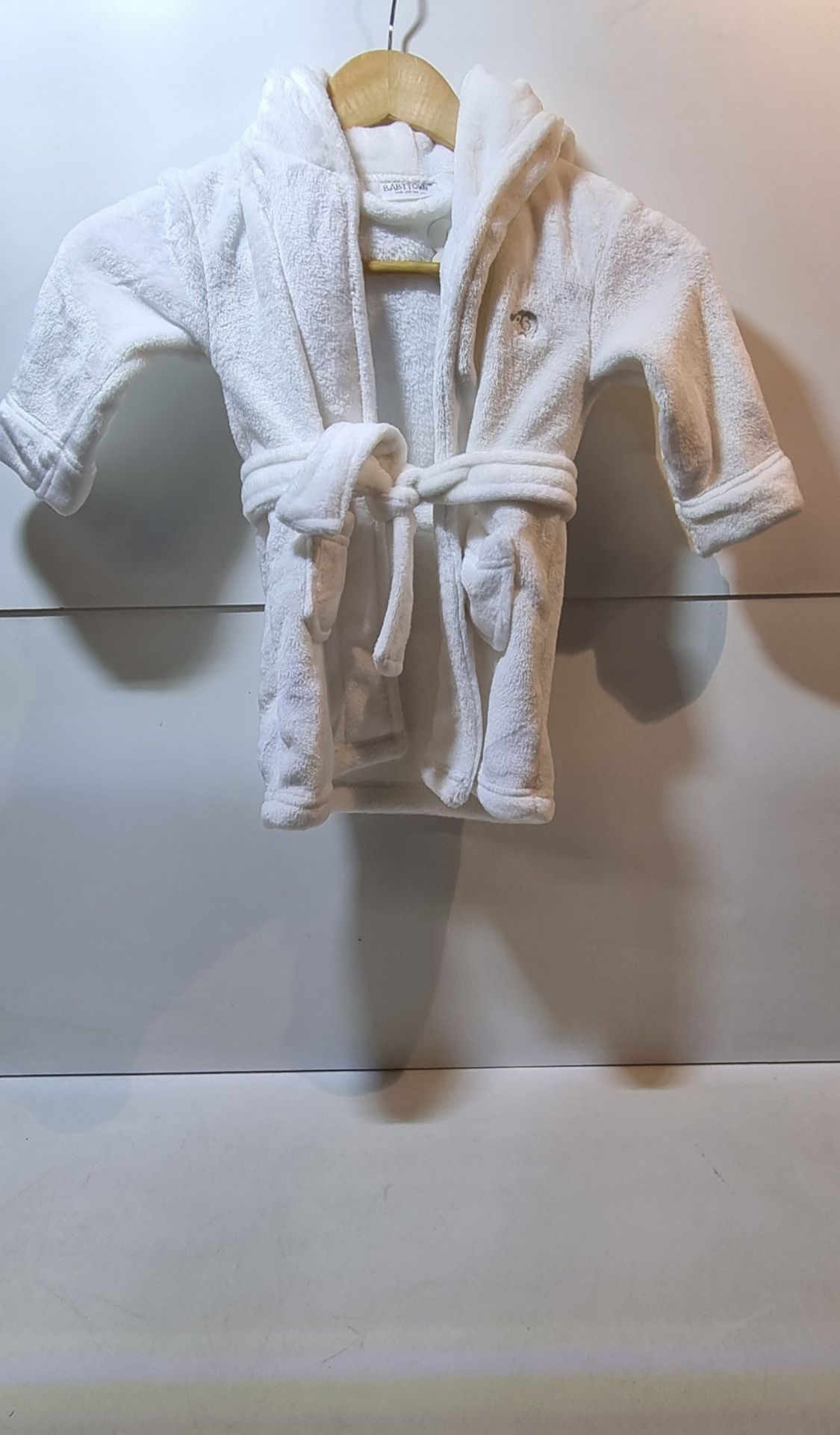 3 x Babytown White Baby Dressing Gowns in Various sizes