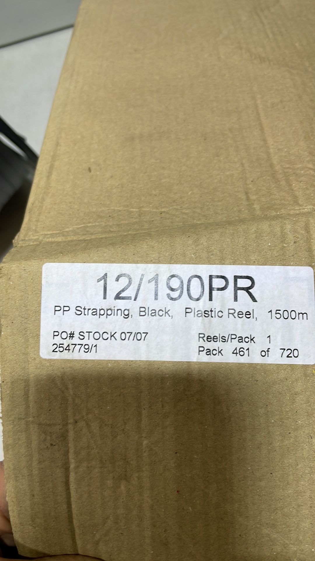 5 x Reels Black Plastic Strapping | Length: 1500mtr - Image 4 of 4