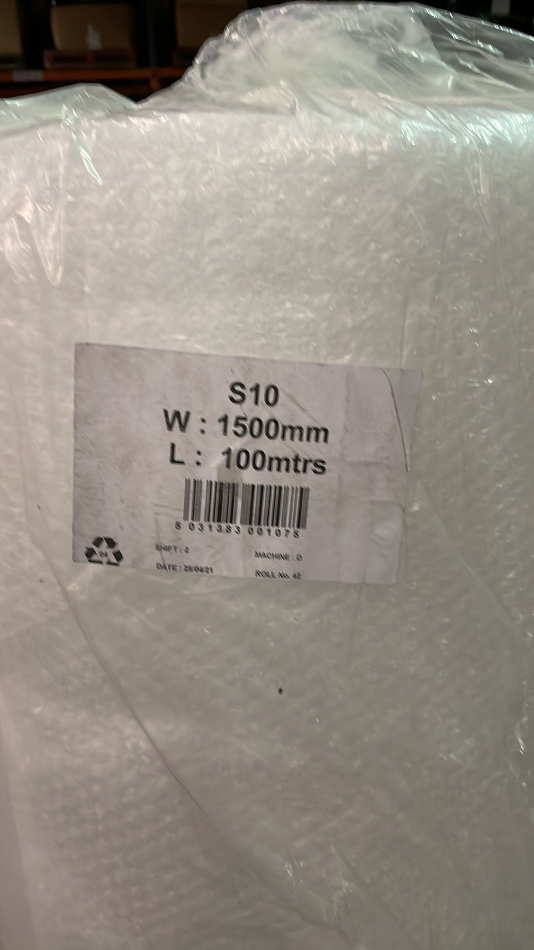 3 x Rolls of Bubble Wrap | Each Roll 1500mm x 100mtrs - Image 3 of 3