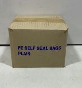 15 x Boxes of Self Seal Plastic Bags |Size: 4.5 x 4.5 inch | Qty: 1,000 per box