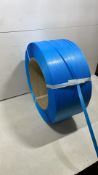 3 x Reels Blue Plastic Strapping