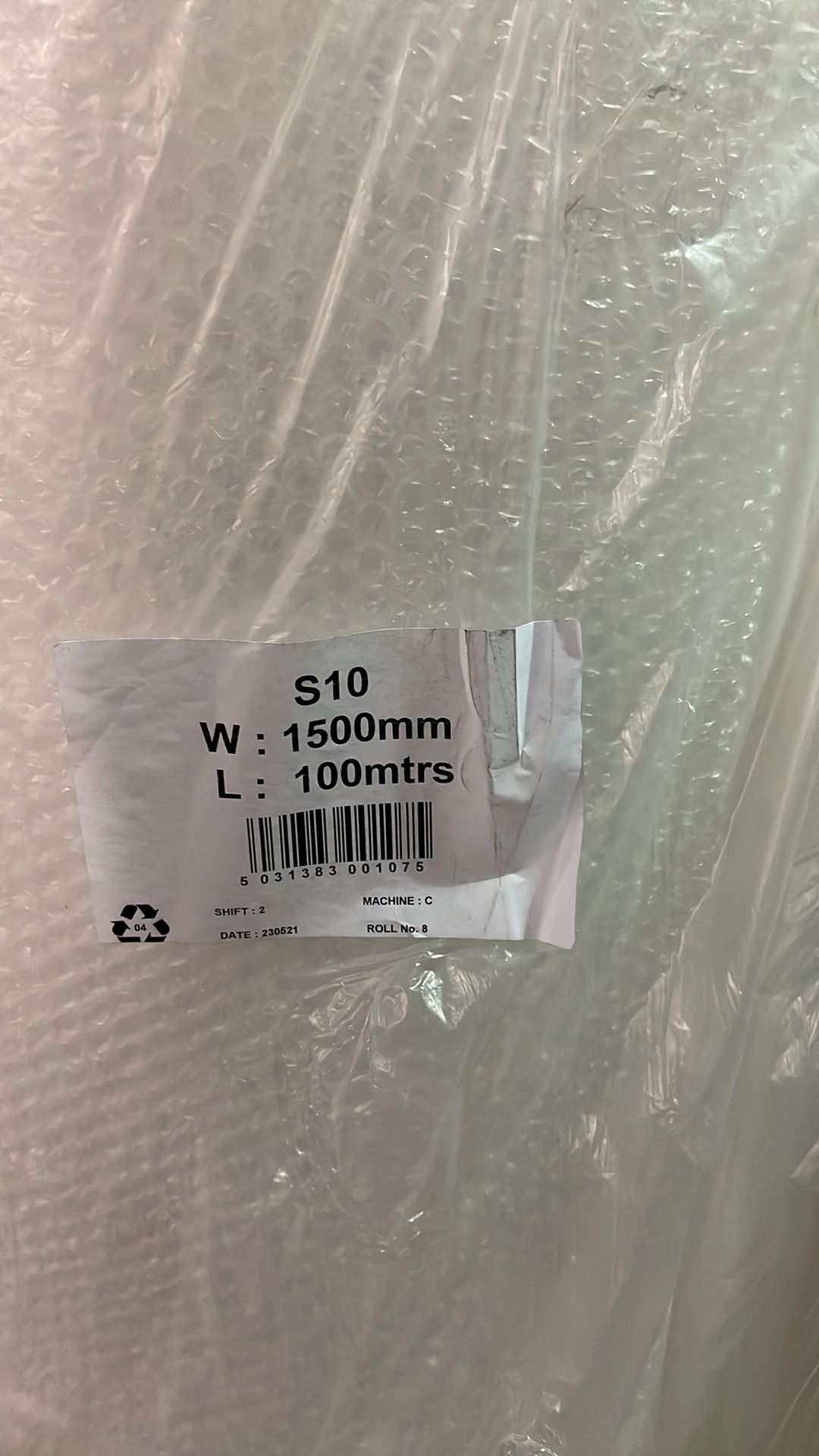 2 x Rolls of Bubble Wrap | Each Roll 1500mm x 100mtrs - Image 3 of 3