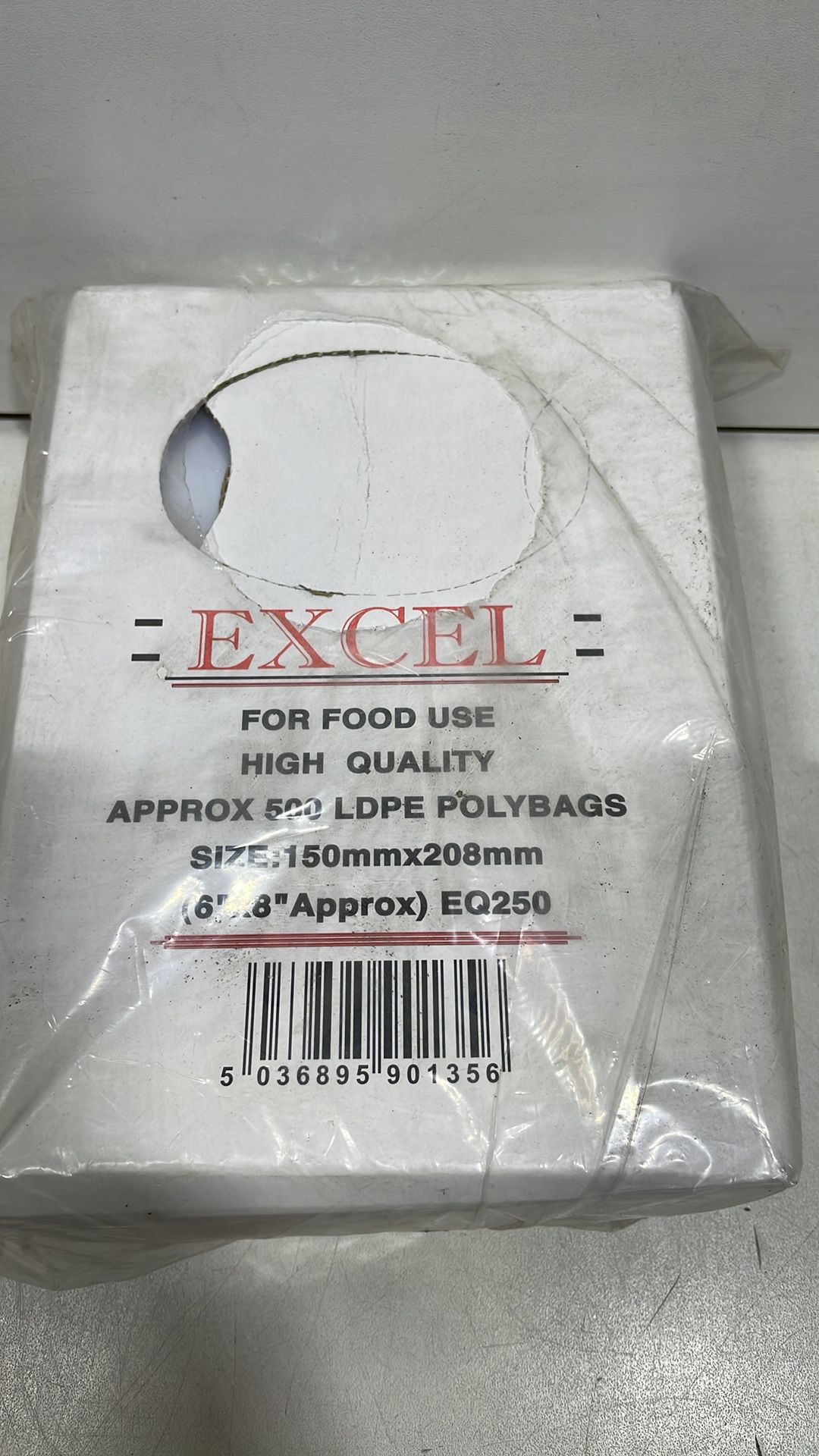 5 x Bags of 150mm x 208mm LDPE Polybags | Qty 500 per Box | For Food Use - Image 2 of 2